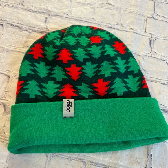 BOCO GEAR RED/GREEN PLAYMAKERS HOLIDAY CLASSIC RUN-WALK BEANIE ONE SIZE - Picture 6 of 6